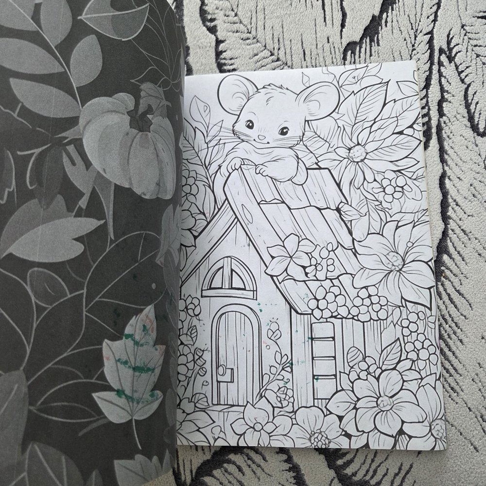 Autumn Mouse Coloring Book - Picture 9 of 16